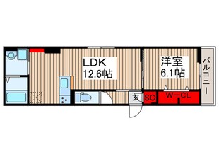 ルリアン保木間の物件間取画像